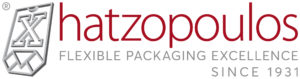 Hatzopoulos logo in red and grey on white background